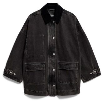 Armedangels Cord Collar Denim Jacket Freizeitjacke f&uuml;r Damen | schwarz