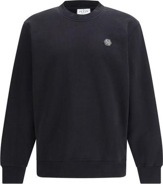 Philipp Plein Black Cotton Mens Sweatshirt