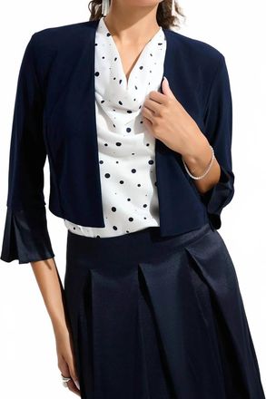 Joseph Ribkoff Open Front Cover-Up Bolero In Midnight Blue