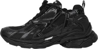 Balenciaga (WMNS) Balenciaga Runner Sneakers Black Mesh and Nylon 656063W3RA11000