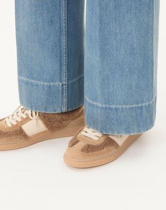 Valentino Garavani Sneaker Upvillage In Lana E Crosta Donna CAMMELLO/GLACE 35.5