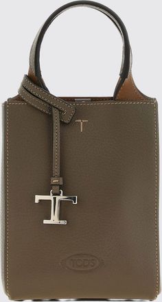 Tod's Mini borsa a secchiello in pelle martellata con doppio manico e tracolla