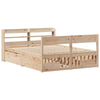 vidaXL Vidaxl - Estructura De Cama Sin Colch&oacute;n Madera Maciza De Pino 160x200 Cm