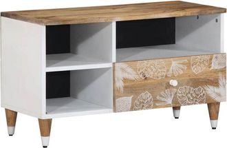 vidaXL Tv Cabinet 80x33.5x46 cm Solid Wood Mango Vidaxl