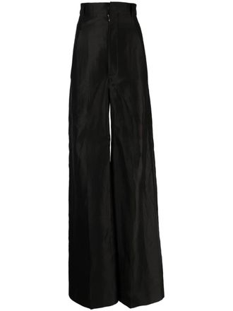 Rick Owens Pantaloni a vita alta - Nero