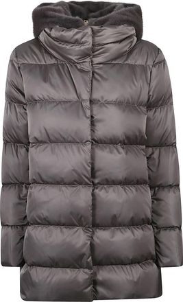 Herno Down Jacket - Dames - Gewatteerde jassen - Grijs - XL - Polyester - Jassen