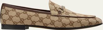 Gucci GG Canvas Flat Loafers