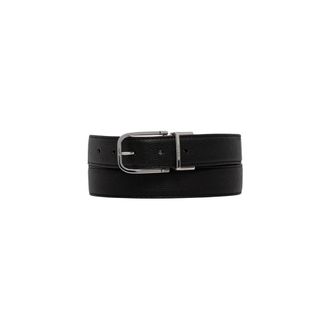 Paul Smith Omkeerbare riem van kalfsleer - Heren - Accessoires - Zwart - Maat: 90 CM Leer