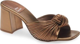 Jeffrey Campbell Melonger Slide Sandal in Bronze Combo at Nordstrom, Size 6.5
