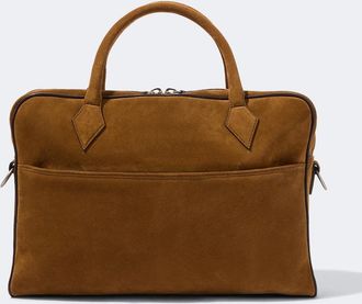 Metier Cooks Supply M&eacute;tier Closer Slim suede briefcase