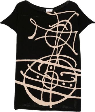 Vivienne Westwood Long Knitwear, female, Black, Size: ONE SIZE Top Vivienne Westwood