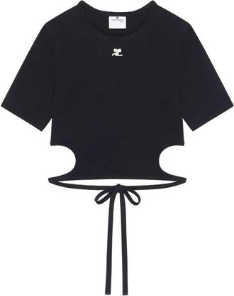 Courr&egrave;ges Cut-Out-T-Shirt