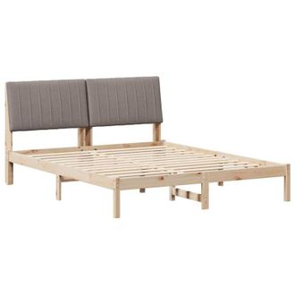 vidaXL Estructura De Cama Marr&oacute;n 150 X 200 Cm Madera De Pino Macizo Vidaxl
