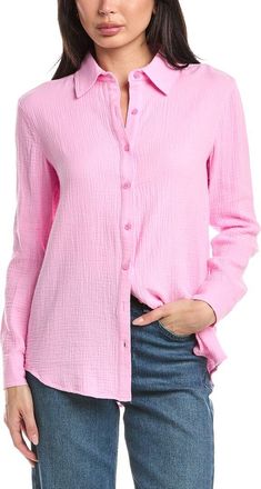 Stellah Kyra Double Gauze Button Down Shirt