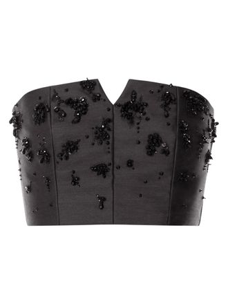 Alberta Ferretti embellished top - Black