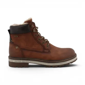 Mustang Jeans Mustang herencognac bruine nepleren winterveteraarsjes - M0091001