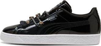 Puma (WMNS) PUMA Suede Bloom Patent Black White 409001-02