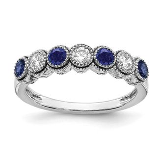 Diamond2Deal 14k White Gold Lab Grown Diamond Wedding Band Ring 1/2Ct Clarity- VS Color- G-H