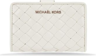 Michael Kors Empire Leather Wallet - Dames - Portefeuilles - Beige - ONE Size - Leer - Accessoires