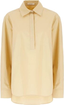 The Row Margan Shirt - Dames - Blouses - Beige - S - Katoen - Overhemden