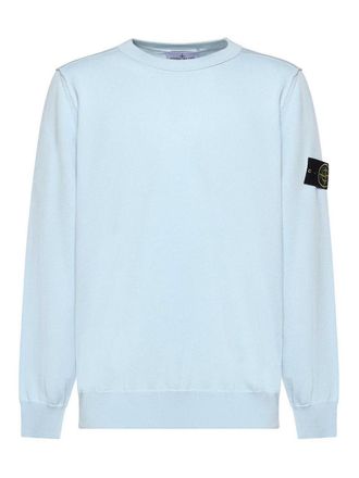 Stone Island Cotton Sweater With Logo