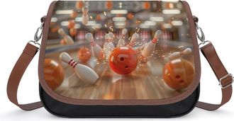 Generic Bowling Game Fashion Womens Crossbody Bags Novelty Handbag Shoulder Bag Purse