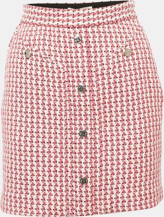 Maje Pink Tweed Mini Skirt