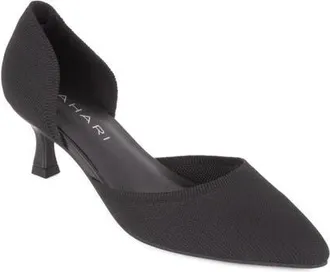 Elie Tahari Moreno Half dOrsay Pump in Black at Nordstrom, Size 10