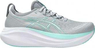 Asics Womens Gel-Nimbus 27 Shoe In Piedmont Grey/illuminate Mint