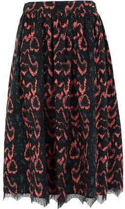 Calvin Klein PYTHON LACE TRIM DRESS