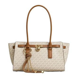 Michael Kors Shoulder Bags, female, Beige, Size: ONE SIZE Hamilton Moderne Small Satchel