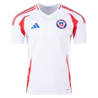 adidas Chile 24 Away Soccer Jersey Asia Sizing White Red IQ0674