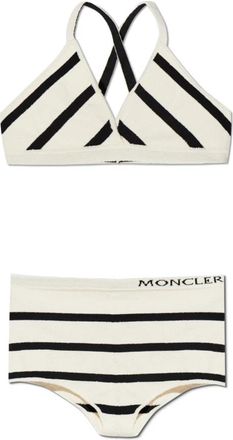 Moncler BH en slip - Dames - Bikinis - Beige - XS - Katoen - Badmode