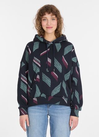 Ragwear Kapuzensweatshirt RAGWEAR PIRITA PRINT, Damen, Gr. XXL, navy, Sweatware, Obermaterial: 70% Baumwolle, 30% Polyester, bedruckt, gemustert, normal, Rund