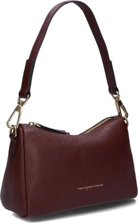 Smaak Jack - Dames - Schoudertassen - Rood - ONE Size - Leer - Tassen