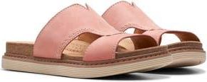 Clarks Arwell Slide Sandal in Peach Nubuck at Nordstrom Rack, Size 8.5