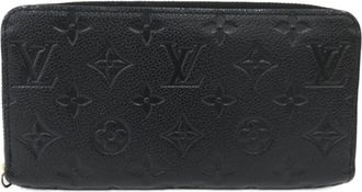 Louis Vuitton Monogram Empreinte Black Leather Long Wallet (Bi-Fold) (Pre-Owned)