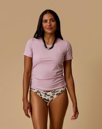 Carve Designs Vega Rib Tee 2.0 in Light Dusk at Nordstrom, Size Medium