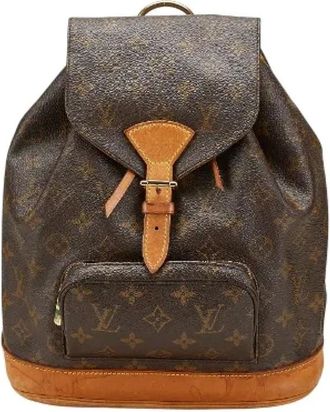 Louis Vuitton Pre-owned Backpacks, female, Brown, Size: ONE SIZE Pre-owned Canvas backpacks