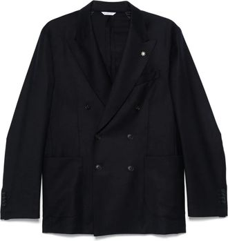 Manuel Ritz double-breasted blazer - Blue