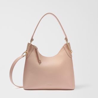 Furla Clarissa Borsa A Spalla M Anemone Pink Rosa Pelle Di Vitello Granata Keria Donna