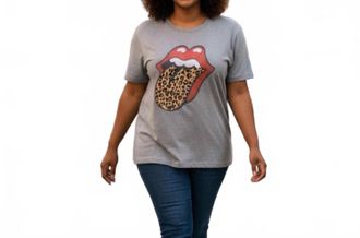 Lucky Brand Graphic Short Sleeve Tee In Gray