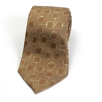 Gucci Pre-owned Silk home-office - Heren - Vintage Accessoires - Beige - ONE Size - Vintage