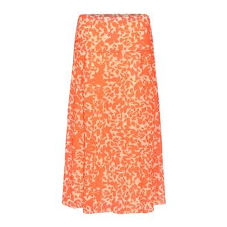 Soaked In Luxury Dames, Rokken, Oranje, Maat: XS Viscose