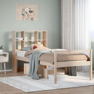vidaXL Bookcase Bed without Mattress 90x190 cm Single Solid Wood Pine vidaXL