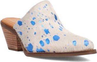 Dingo Cash Cow Genuine Calf Hair Mule in Blue at Nordstrom, Size 6.5