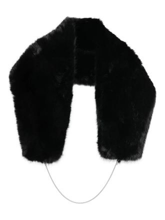 Apparis Dakota chain-detail shawl - women - Recycled Polyester - One Size - Black