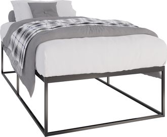Clp Cama De Metal Scala Negro 200x100x46 Cm