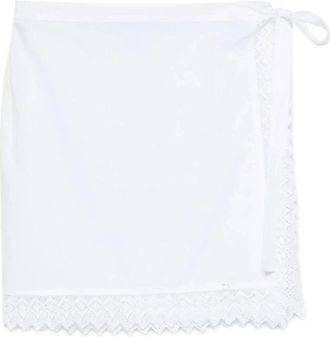 The Nina Studio Wikkelrok - Dames - Korte rokken - Wit - 2XS - Rokken