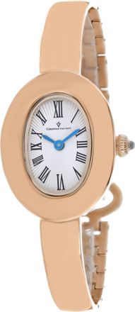 Christian Van Sant Womens Anora Silver Oval 26mm